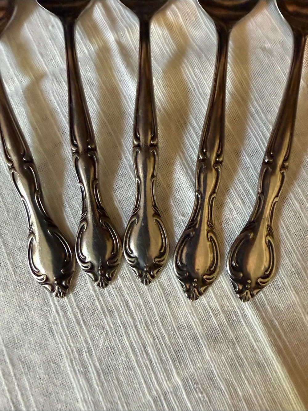 Hampton Court Japan Stainless Vintage Flatware Soup Spoons Set of 5